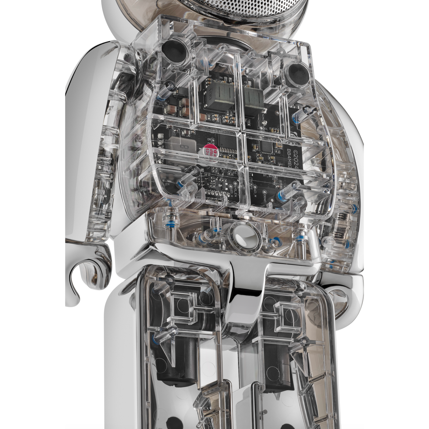Bearbrick Audio Chrome Metals Silver