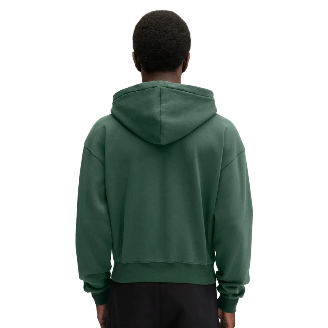 Jacquemus Gros Grain Logo Zipped Hoodie Dark Green