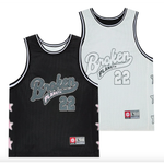 BROKEN PLANET REVERSIBLE MESH JERSEY BLACK WHITE