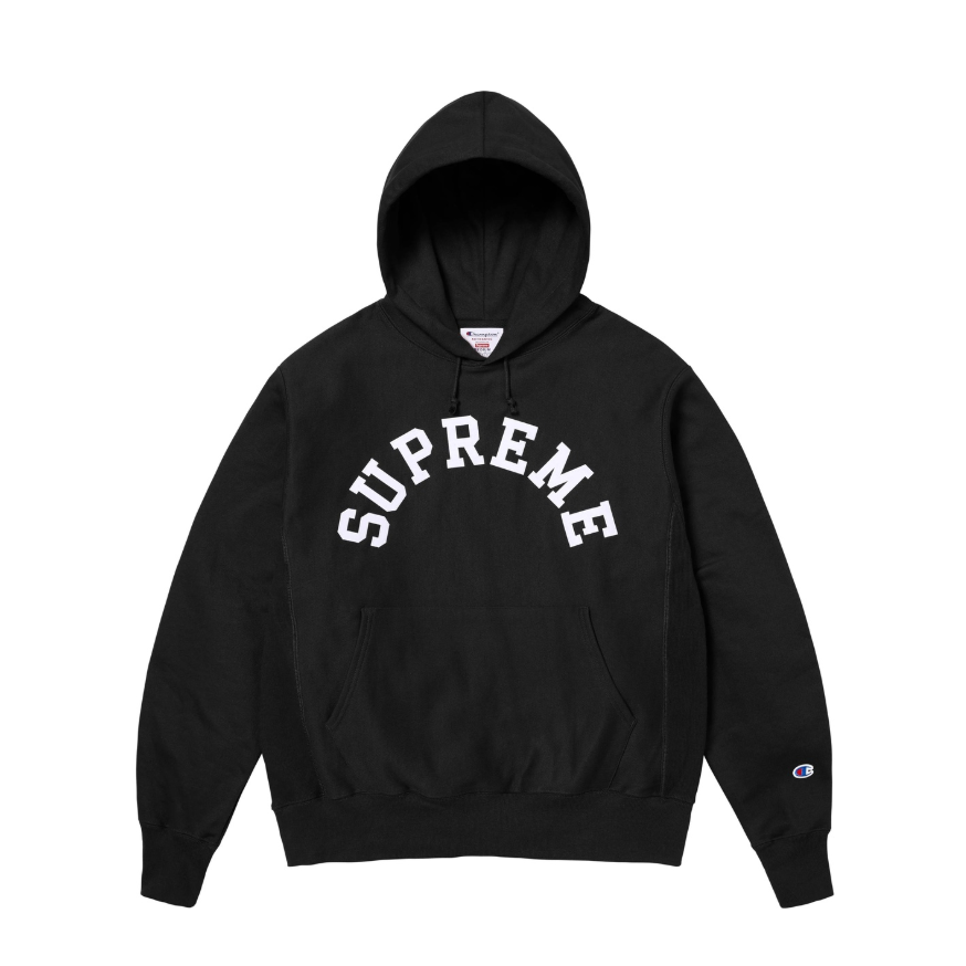 Supreme Champion Hooded Sweatshirt (SS25) Black