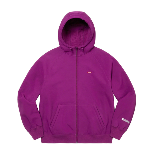 Supreme WINDSTOPPER Zip Up Hooded Sweatshirt (FW21) Purple