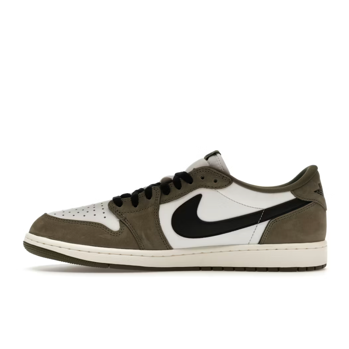 Jordan 1 Retro Low Medium Olive Summit White Sail Black