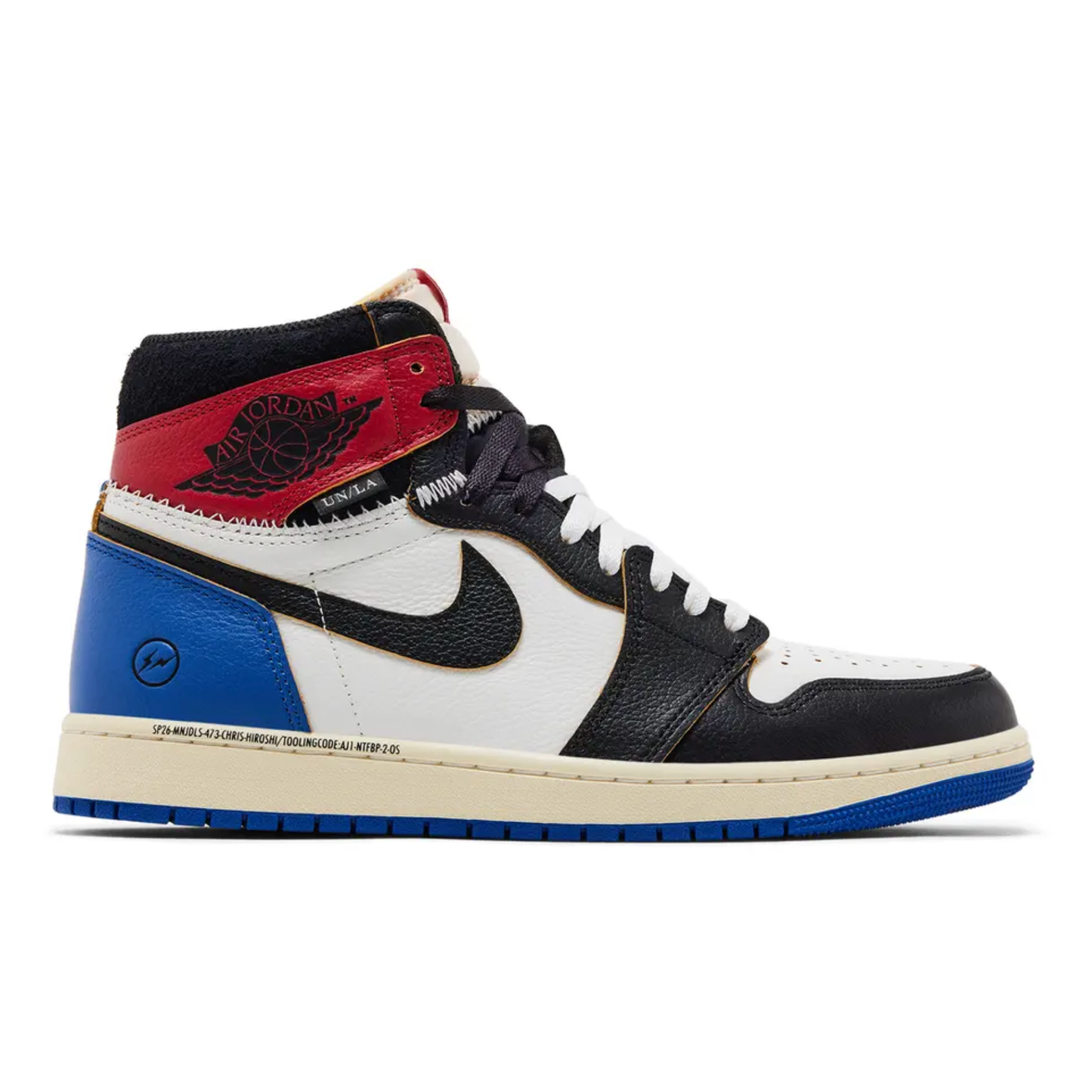 Jordan 1 Retro High OG SP Fragment x Union LA Varsity Red Sport Royal