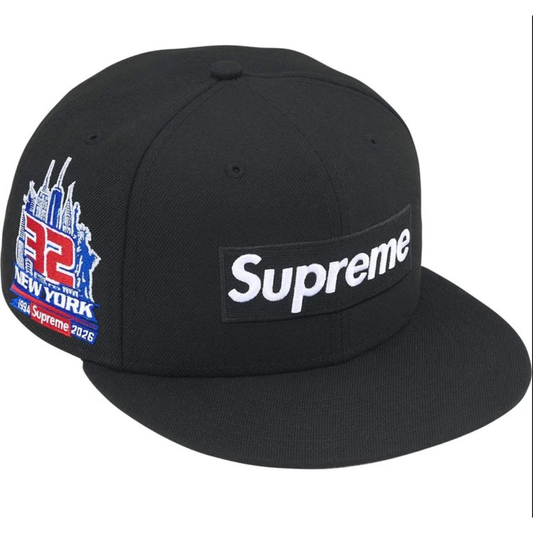 Supreme Shop Box logo New Era Cap Black - New York