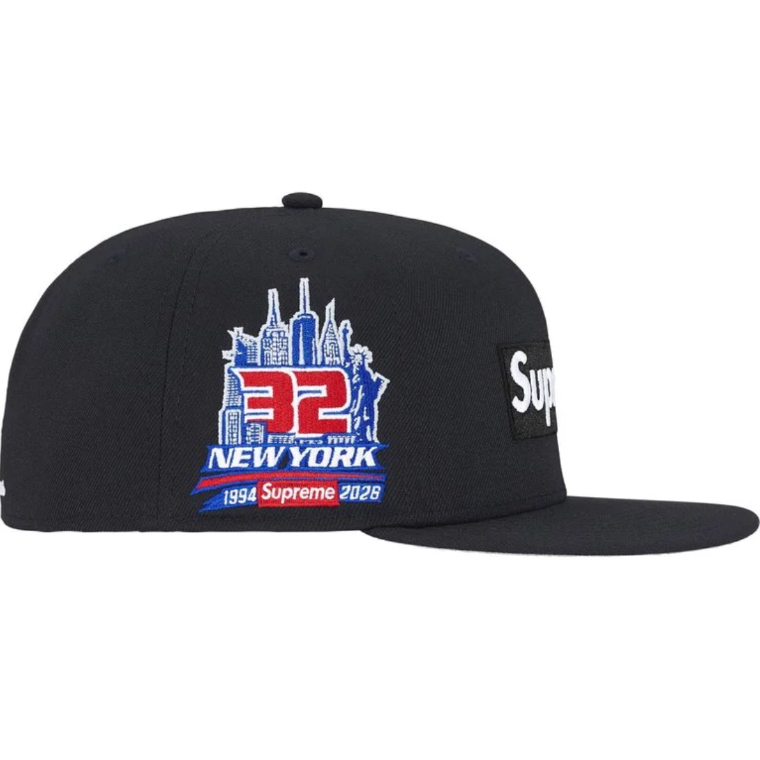Supreme Shop Box logo New Era Cap Black - New York