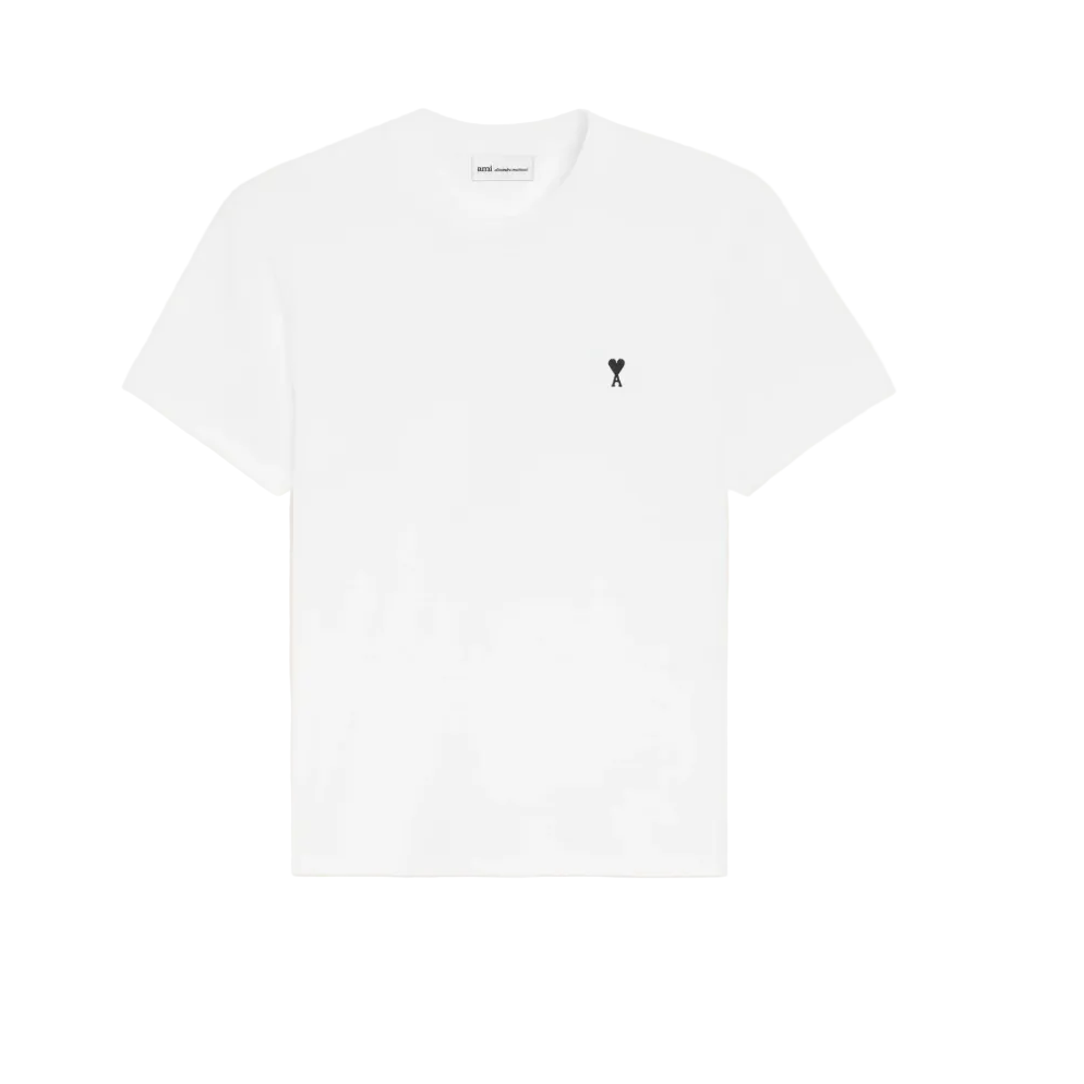 Ami Paris Ami de Coeur Cotton T-Shirt White/Black