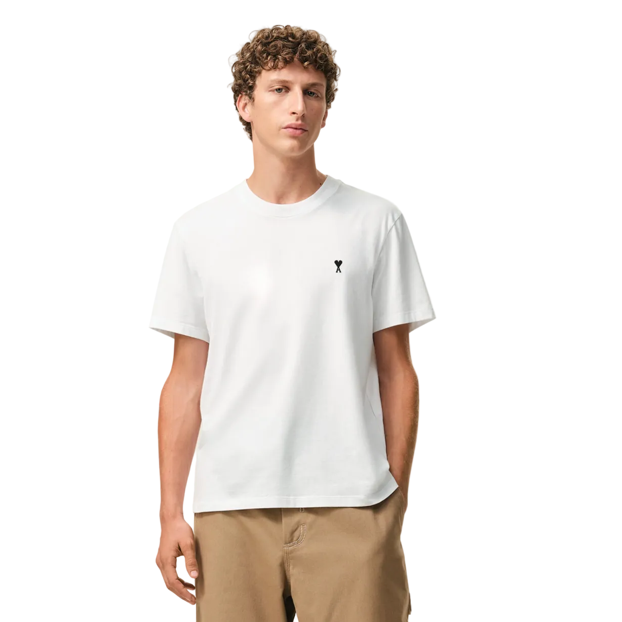 Ami Paris Ami de Coeur Cotton T-Shirt White/Black