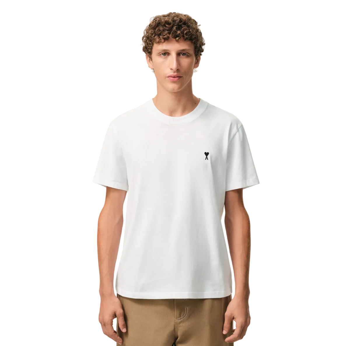 Ami Paris Ami de Coeur Cotton T-Shirt White/Black