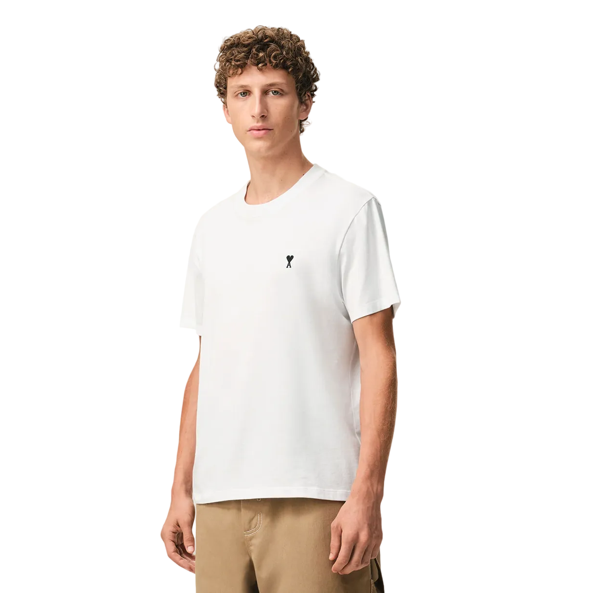 Ami Paris Ami de Coeur Cotton T-Shirt White/Black