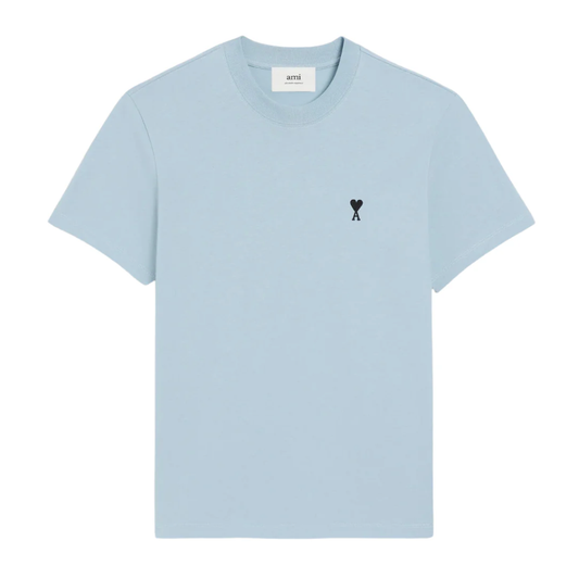 Ami Paris Ami de Coeur Cotton T-Shirt Ciel