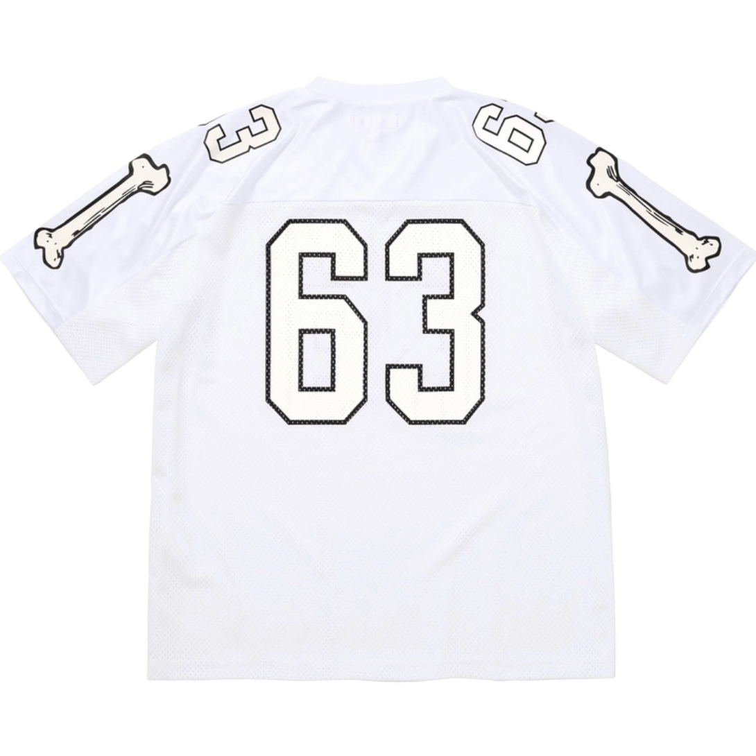 Supreme Bones Football Jersey White | Supreme | KershKicks