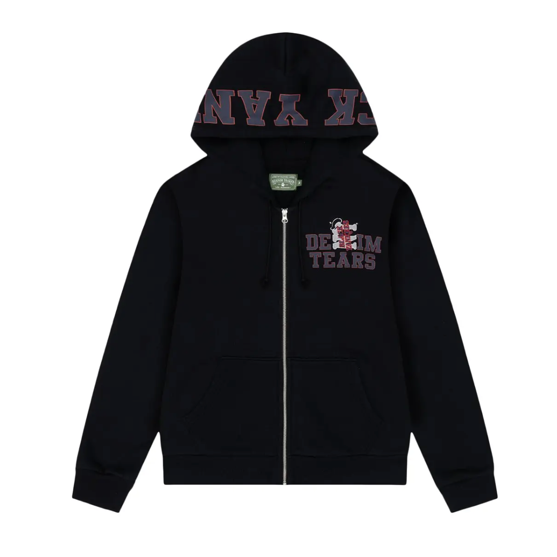Denim Tears Yankees Zip Hoodie Black