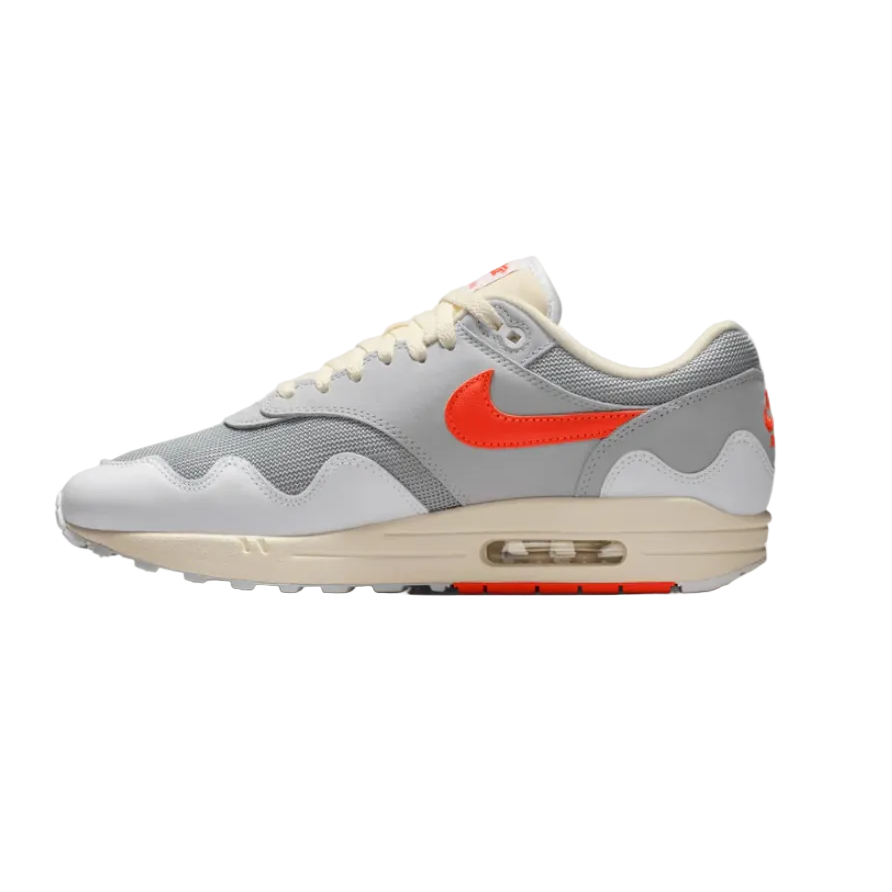 Nike Air Max 1 Patta Waves White Hyper Crimson (With Bracelet)