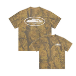 Corteiz Puff Print Island Tee Forest Camo