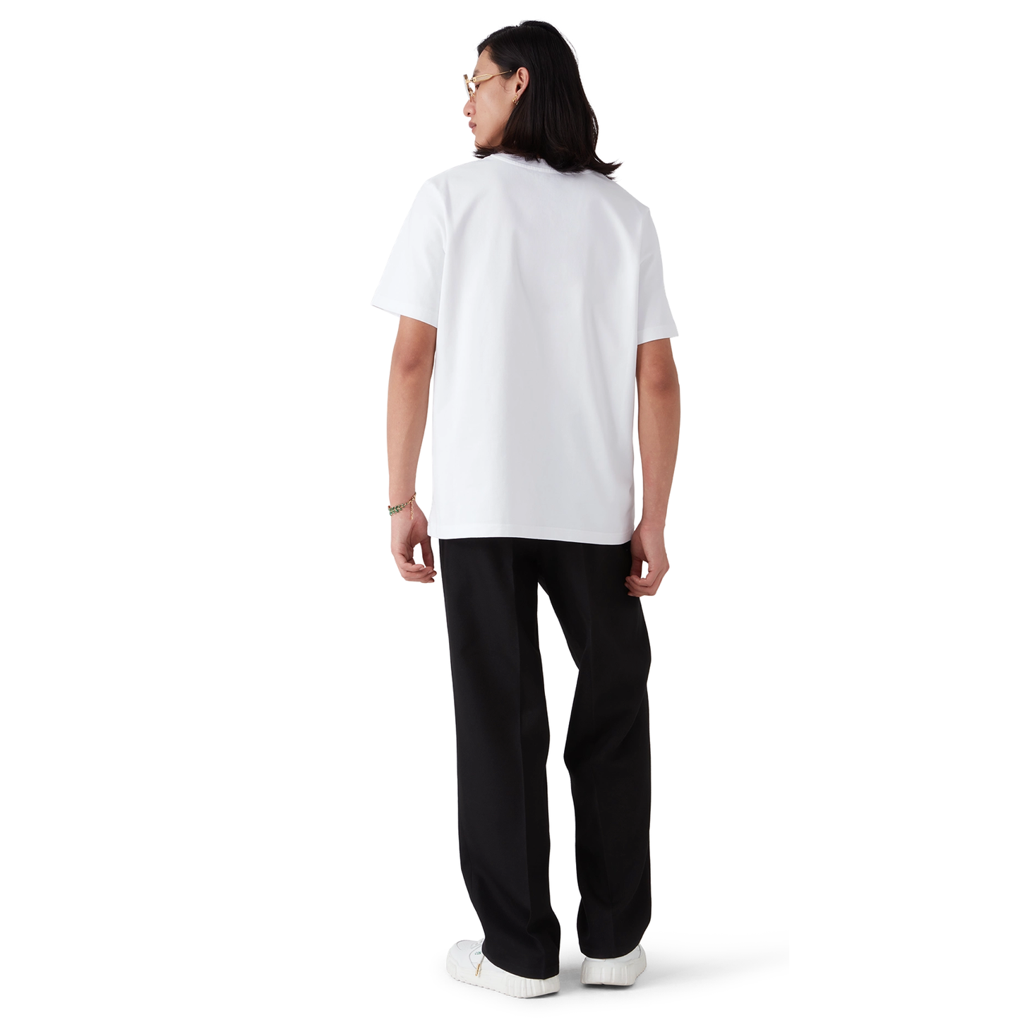 CASABLANCA ST. BARTH TENNIS CLUB ICON SHORT SLEEVE T‑SHIRT WHITE