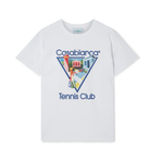 CASABLANCA LA JOUEUSE SHORT SLEEVE T‑SHIRT WHITE