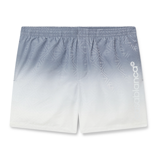 CASABLANCA JACQUARD GRADIENT SWIM SHORTS GREY GRADIENT