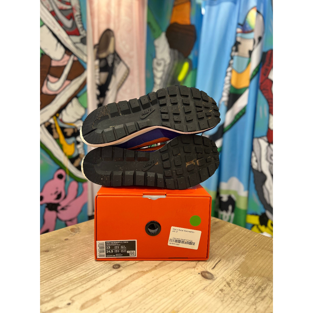 Nike Sacai Vaporwaffle Dark Iris UK12