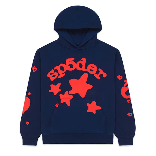 Sp5der Beluga Hoodie Navy