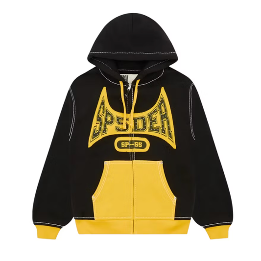 Sp5der T&F Zip Hoodie Black