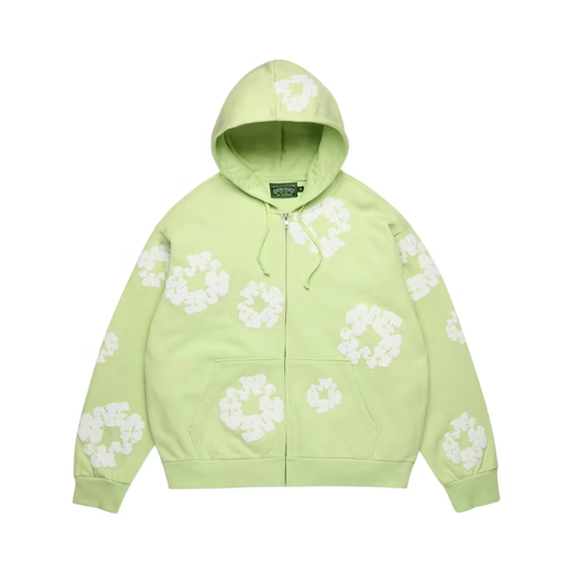 DENIM TEARS COTTON WREATH ZIP HOODIE MINT