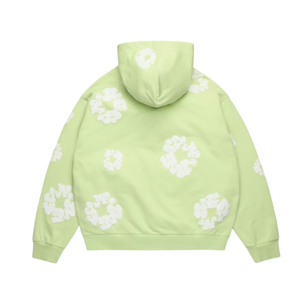 DENIM TEARS COTTON WREATH ZIP HOODIE MINT