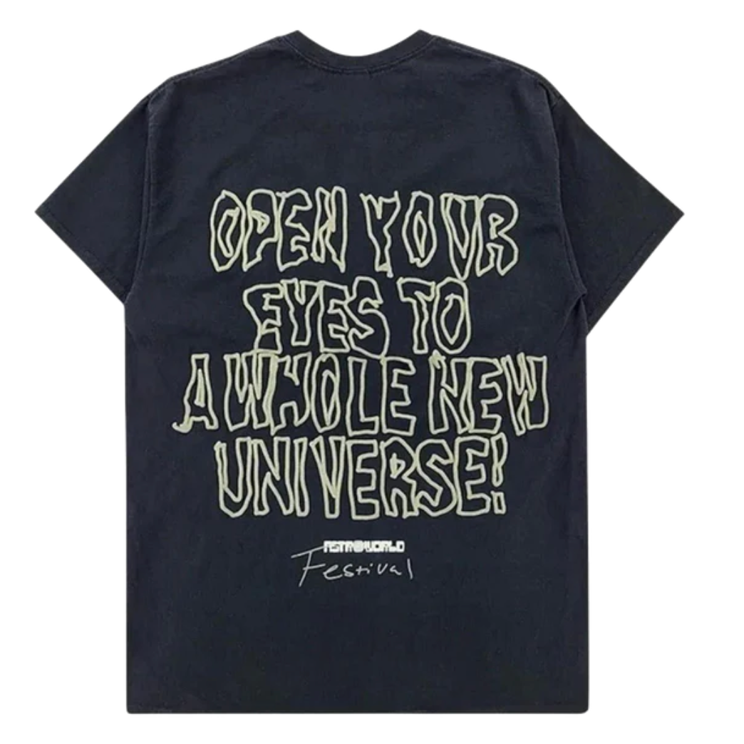 Travis Scott Starry Eyed Tee Black