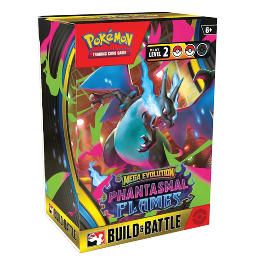 2025 Pokémon Mega Evolution Phantasmal Flames Build & Battle Box