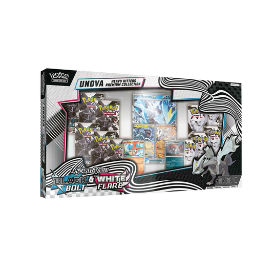 2025 Pokémon Scarlet & Violet Black Bolt & White Flare Unova Heavy Hitters Premium Collection (Costco Exclusive)