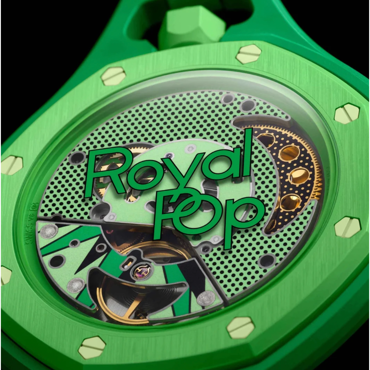 Swatch x Audemars Piguet Bioceramic Royal Pop Green Eight SSX03G100N
