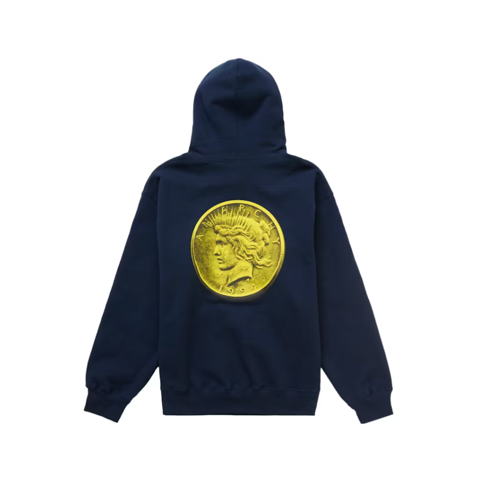 Supreme Anarchy Hooded Sweatshirt Navy