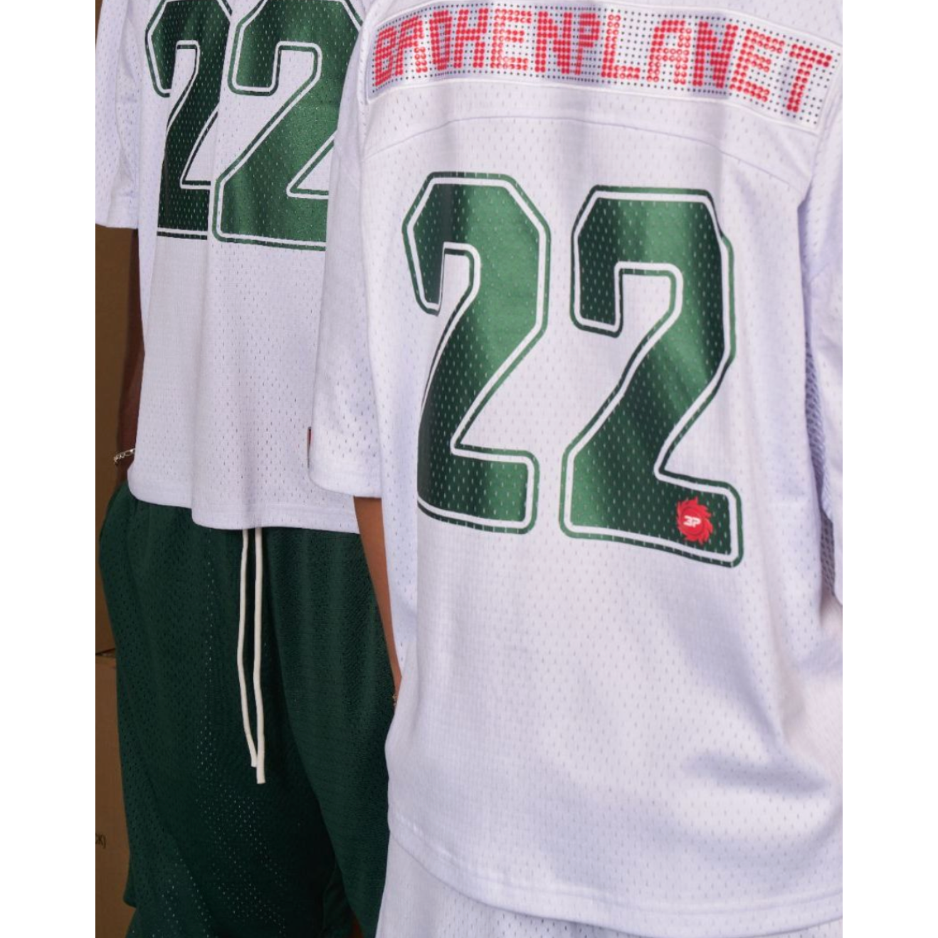 Broken Planet Market Billboard Football Jersey Snow White