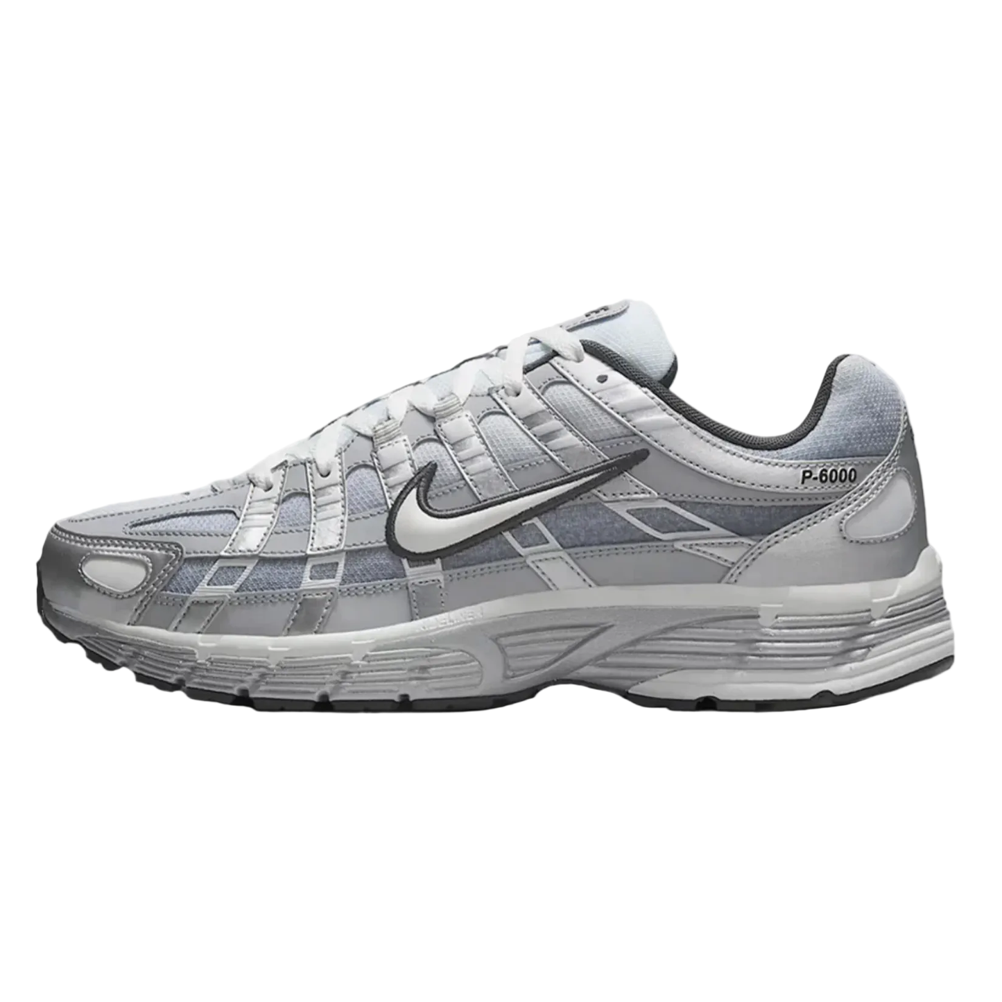 Nike P-6000 Metallic Silver Summit White Wolf Grey
