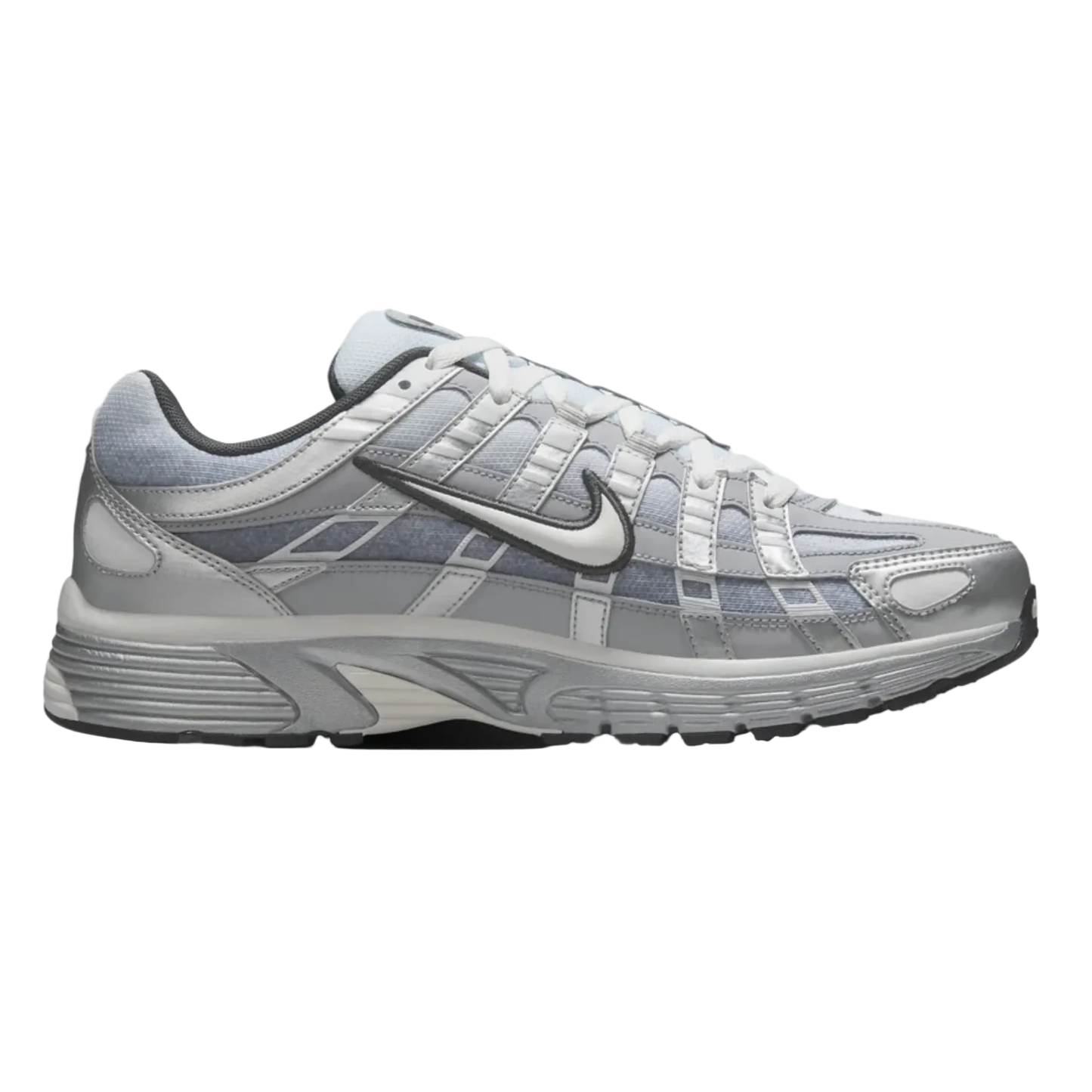 Nike P-6000 Metallic Silver Summit White Wolf Grey