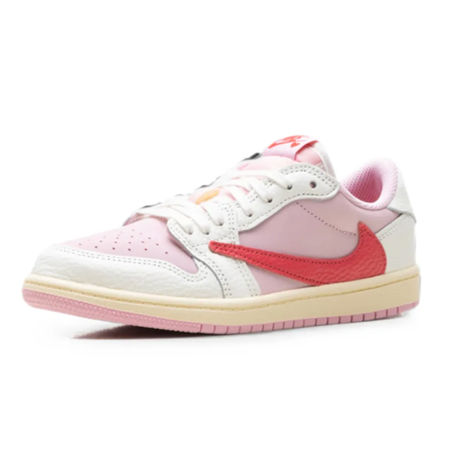 Jordan 1 Retro Low OG SP Travis Scott Sail Tropical Pink (PS)