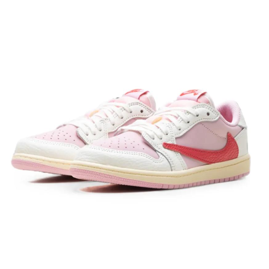Jordan 1 Retro Low OG SP Travis Scott Sail Tropical Pink (PS)
