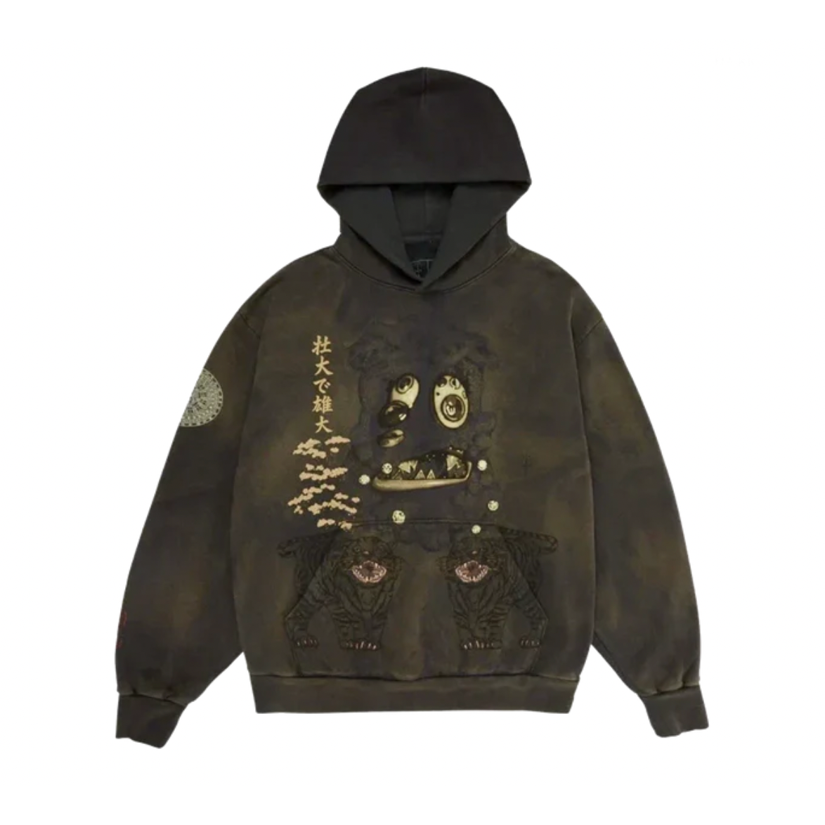 Travis Scott Cactus Jack x Takashi Murakami Hollow Hoodie Brown