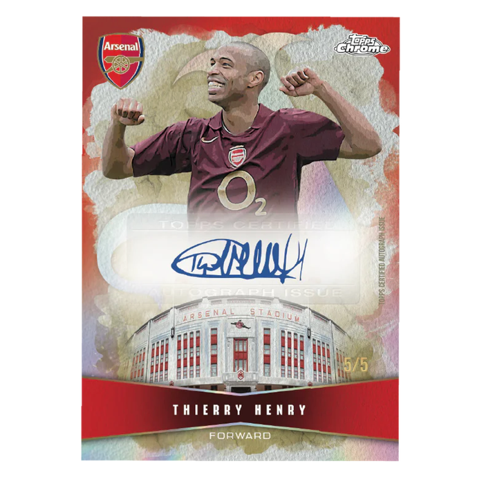 2025/2026 Topps Chrome Arsenal Hobby Box