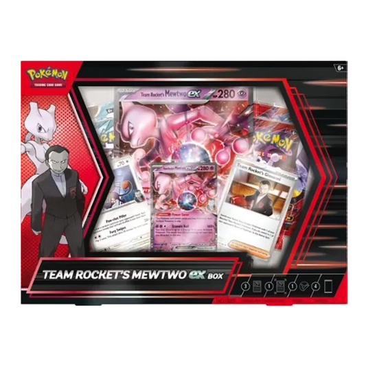 Pokémon Scarlet & Violet Destined Rivals Team Rocket's Mewtwo Ex Box