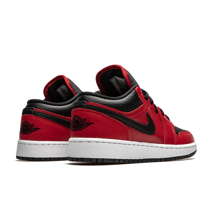 Jordan 1 Low Gym Red Black Pebbled (GS)