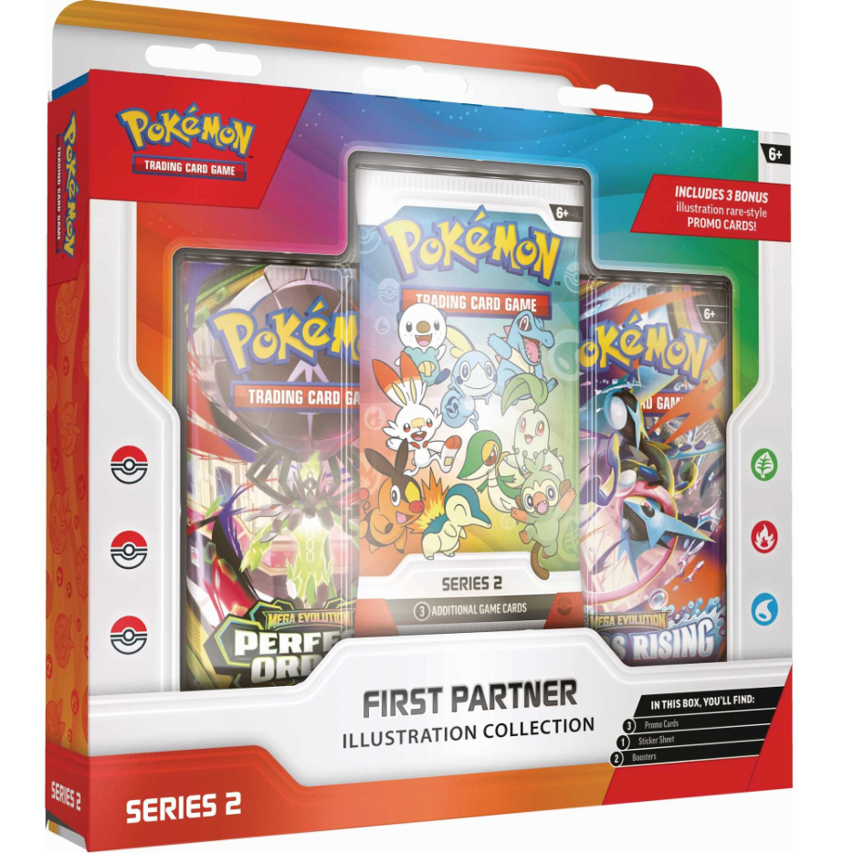 2026 Pokémon Mega EvolutionFirst Partner Illustration Collection Series 2