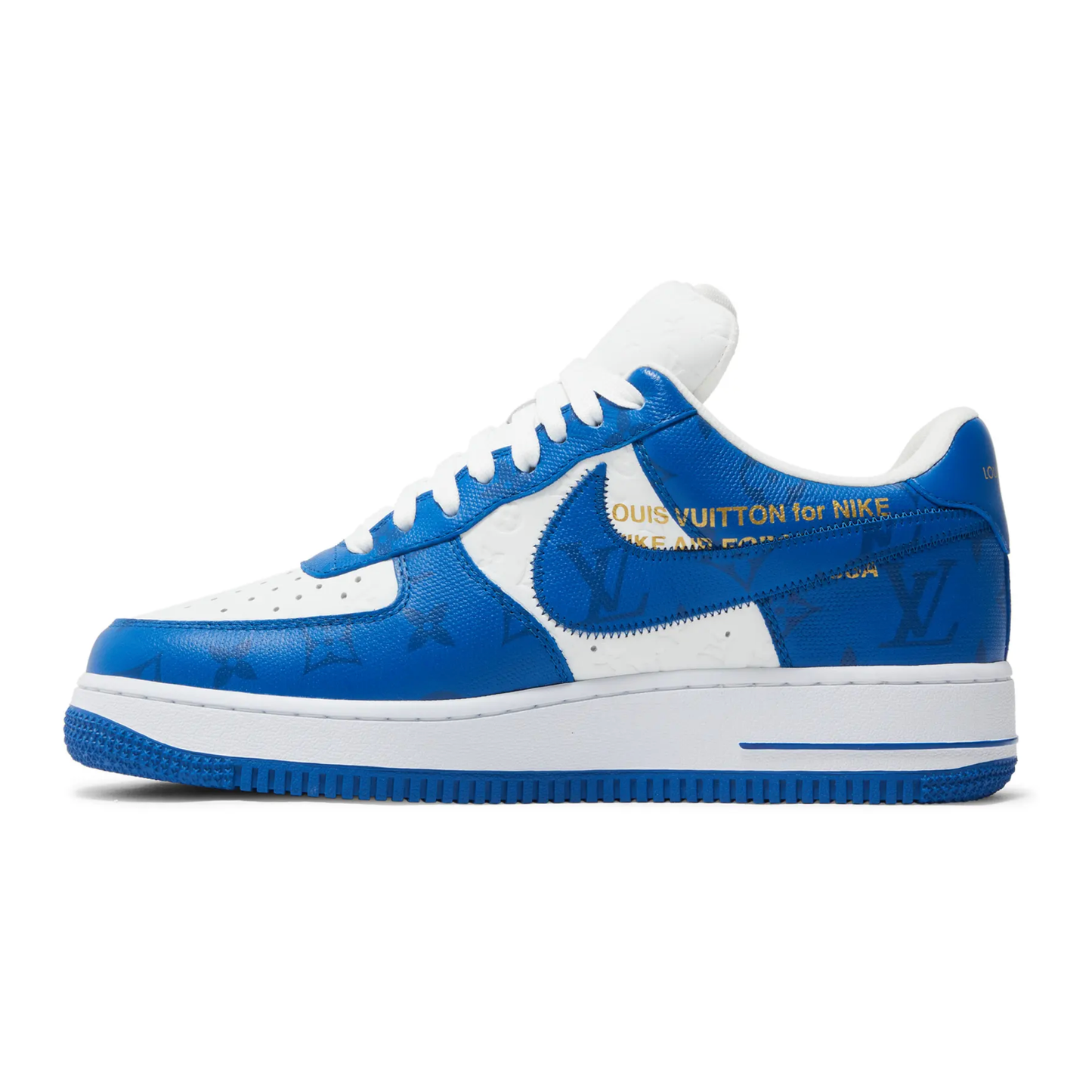 Louis Vuitton Nike Air Force 1 Low By Virgil Abloh White Royal