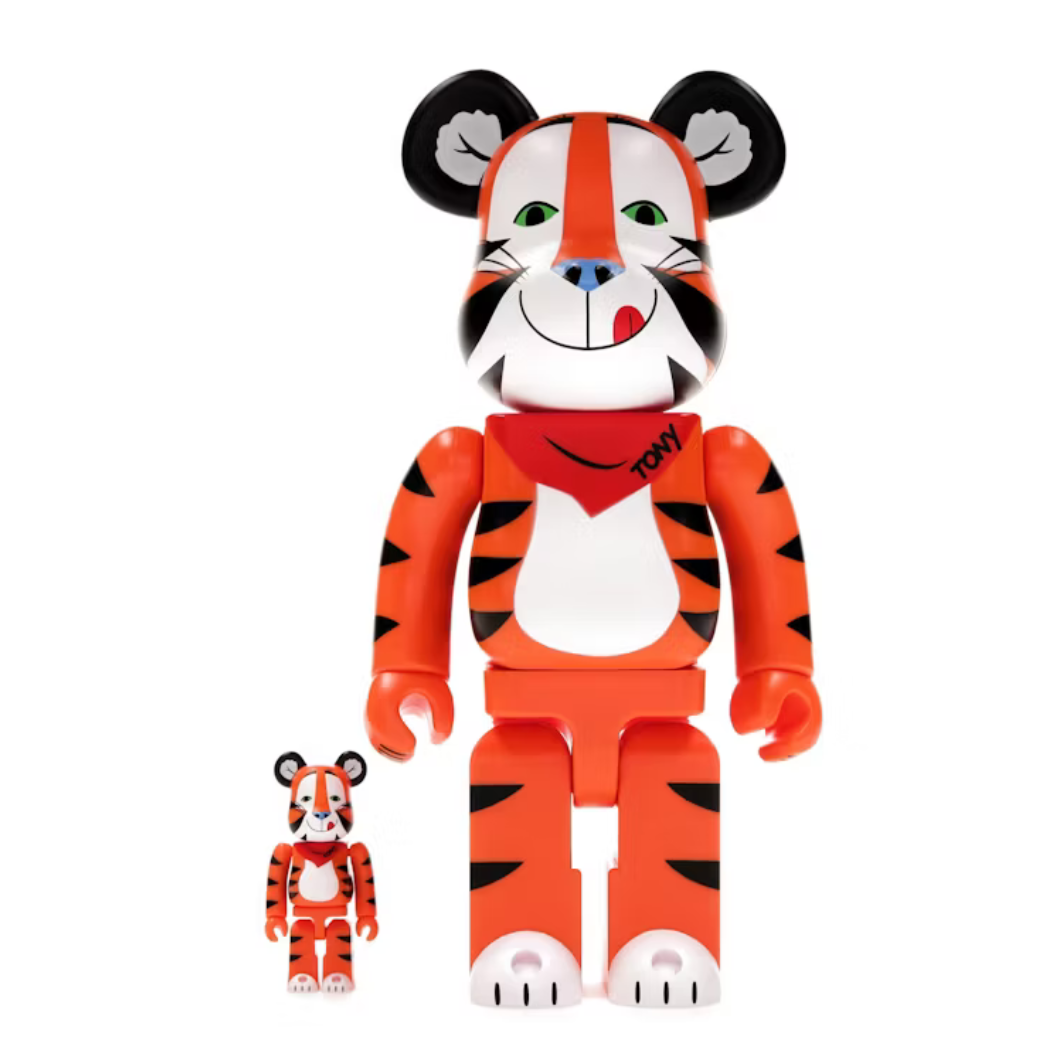 Bearbrick x Kellogg's Tony The Tiger Vintage Ver. 100% & 400% Set