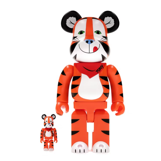 Bearbrick x Kellogg's Tony The Tiger Vintage Ver. 100% & 400% Set