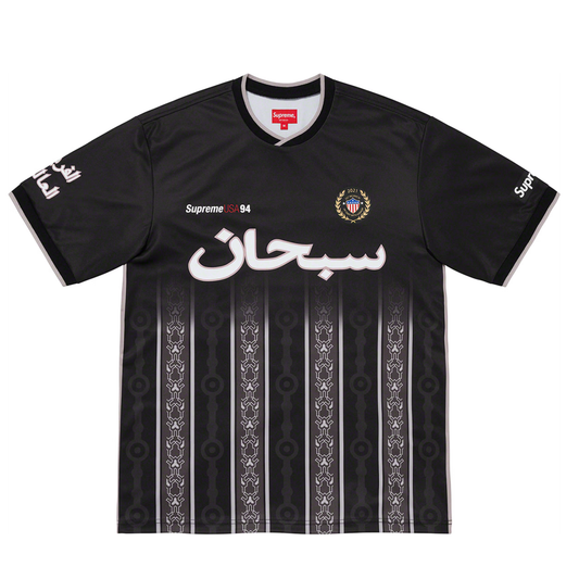 Supreme Arabic Logo Soccer Jersey Black