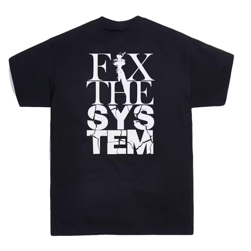 Kith FIX THE SYSTEM Tee Black