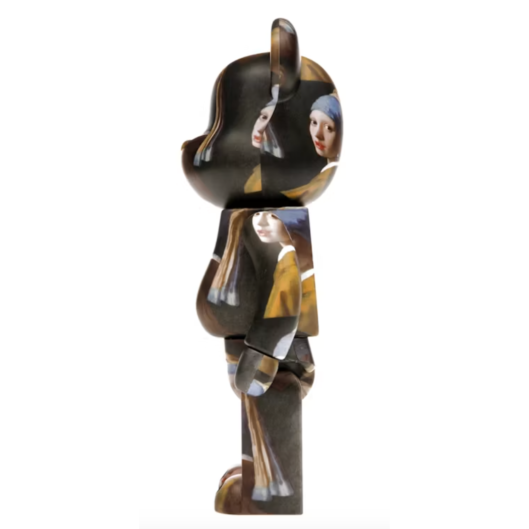 Bearbrick Johannes Vermeer (Girl with a Pearl Earring) 100% & 400% Set