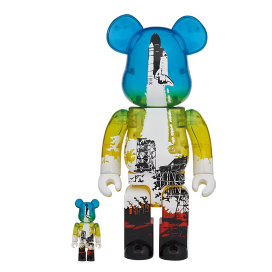 Bearbrick SPACE SHUTTLE LAUNCH Ver. 100% & 400% Set