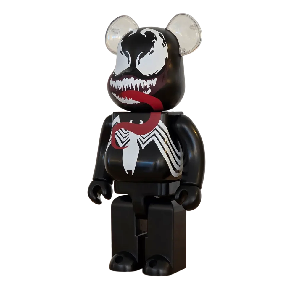 Bearbrick Marvel Venom (Clear Ears) Happy Lottery 400% Japan Exclusive