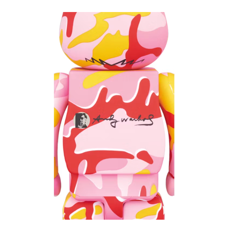 Bearbrick x Andy Warhol Camo Version 1000% Multi
